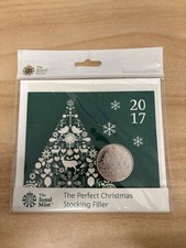 Christmas Tree 2017 £5 Five Pound Coin Royal Mint Brilliant Uncirculated Pack