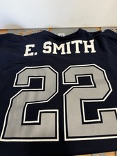 Vintage 90s Logo 7 Emmitt Smith Dallas Cowboys Jersey Mens L USA Made 22 Navy
