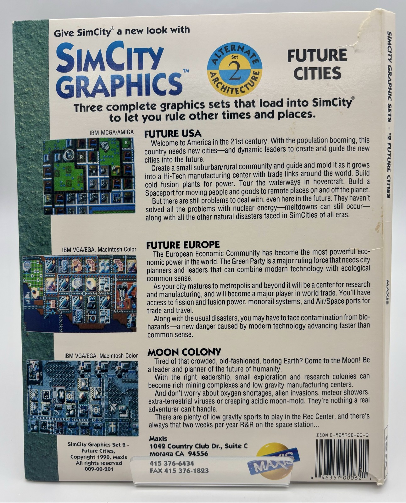 Maxis SimCity Graphics Set 2: Future Cities PC Expansion Pack 1990 ...