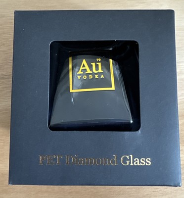AU Vodka PET Diamond Plastic Glass