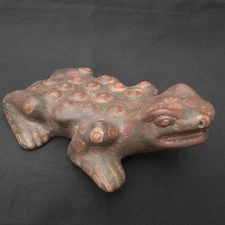 Pre-Columbian Tiahuanaco Frog Ceramic Figurine