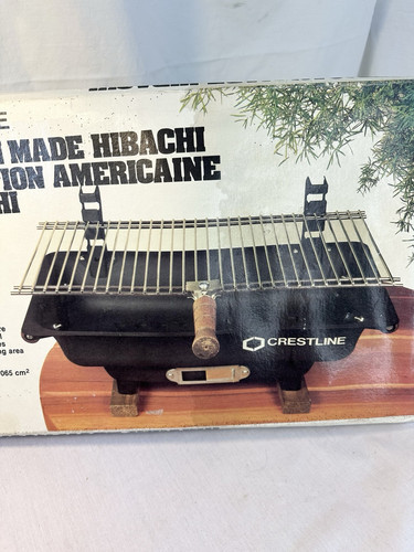 Vtg Hibachi Crestline Portable Grill Model 6017 Tabletop Outdoor 10'X17" USA FrS - Bild 5 von 11