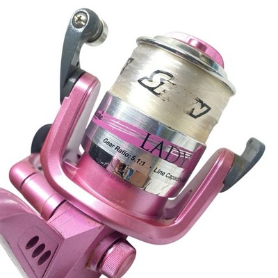 Shakespeare Lady Fish Breast Cancer Spinning Real - New No Box