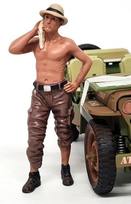 American Diorama 1/18 Mechanic 1 4X4 Figur Poly Resin Modellauto Display