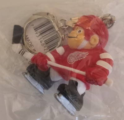 NWT VINTAGE Lil Sports Brat Detroit Redwings Figurine - 2 in, Key Chain