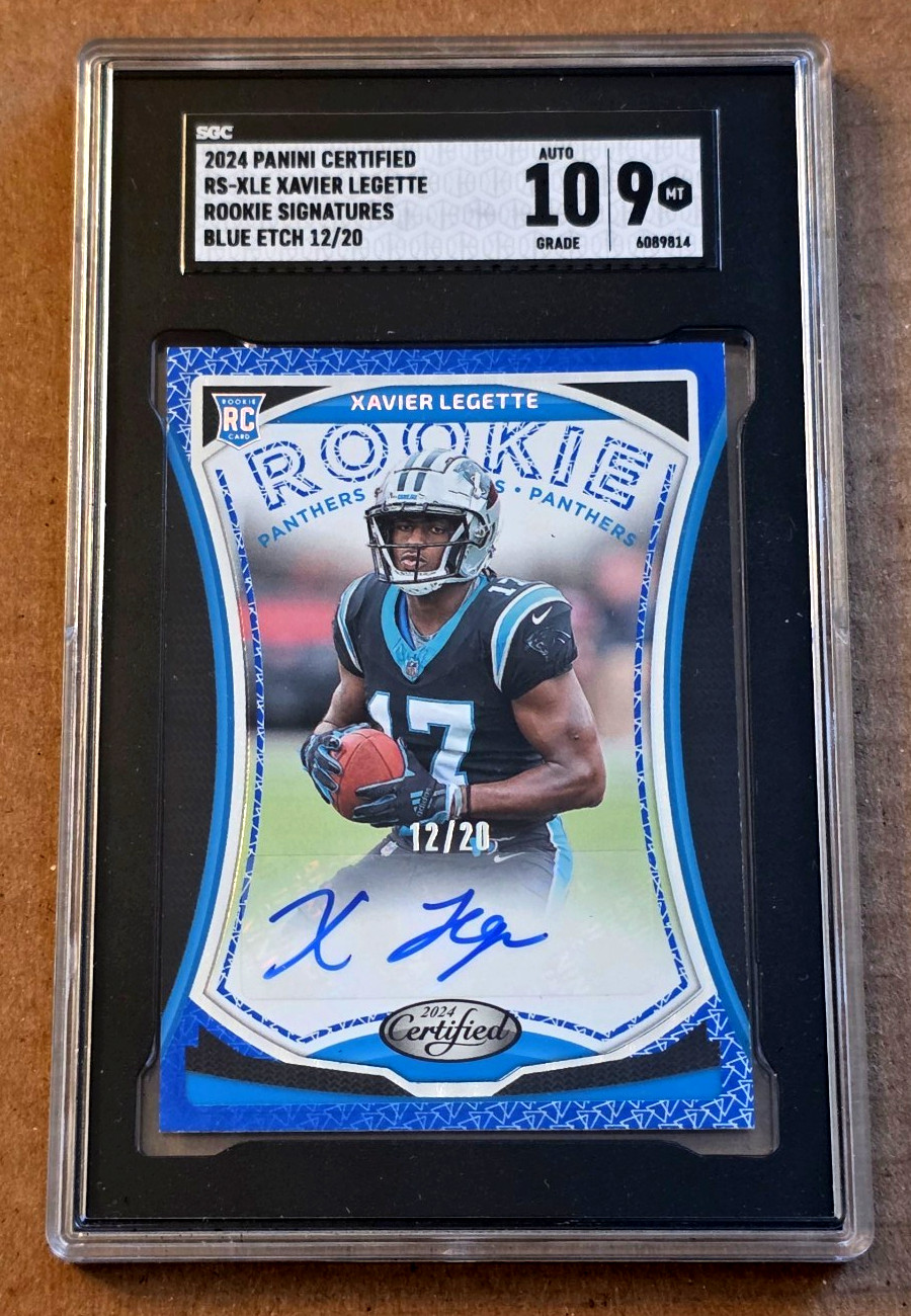 Xavier Legette Panini Certified Rookie Signatures #RSXLE Blue Etch