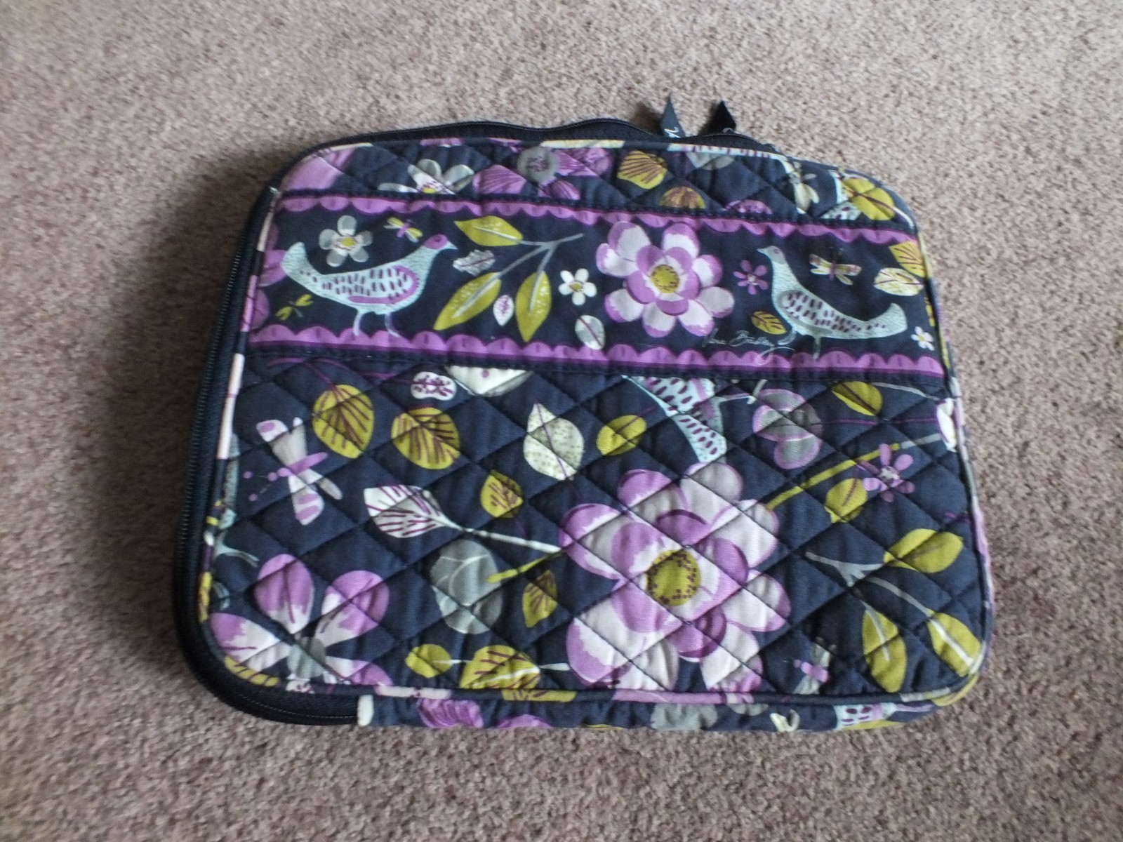 Vera Bradley E Reader Case Tablet Case Navy Purpl… - image 1