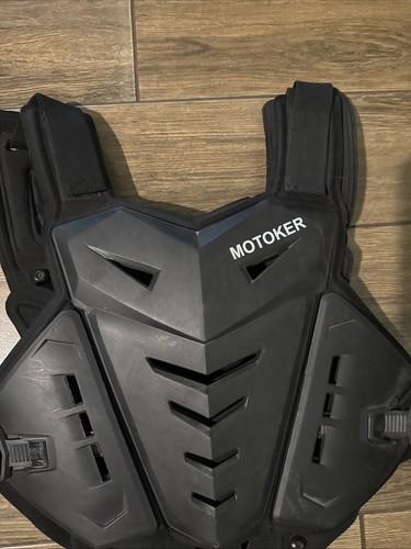 MOTOKER Adult Youth Motocross Chest Protector Riding Armor Vest Dirt BLACK - Picture 2 of 8