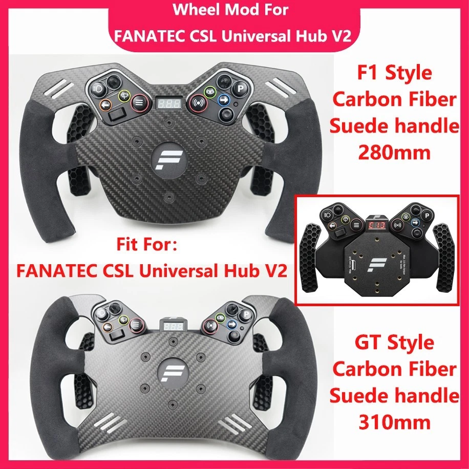 SIMPUSH GT F1 Simracing Wheel Mod For FANATEC CSL Universal Hub V2