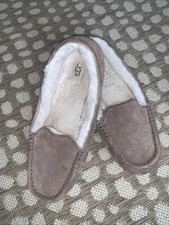 UGG Ansley Chestnut Suede Moccasins Slippers Shoes Size US 10
