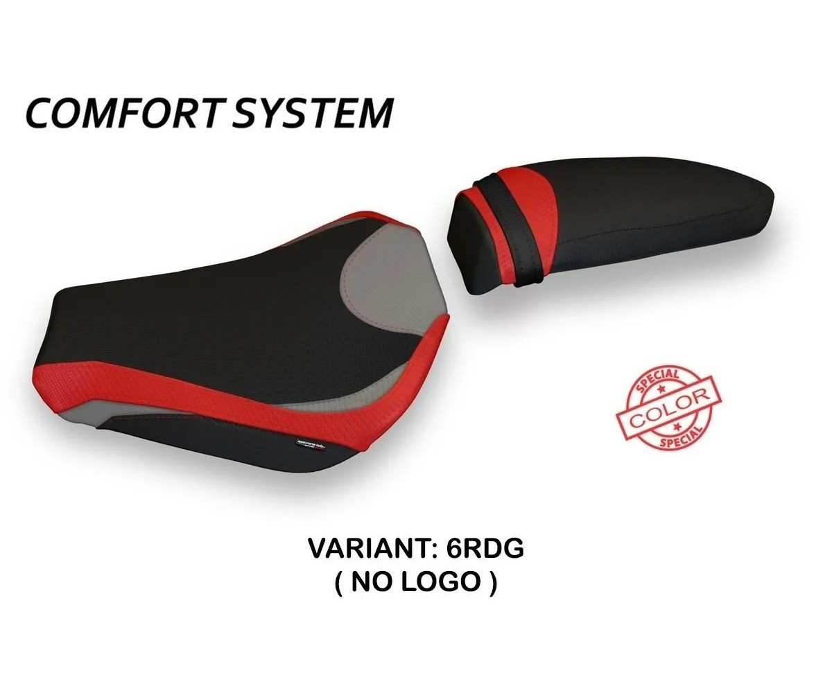 Seat saddle cover Zara SColor Comfort Sys Red-Gray TPZ MV AGUSTA F3 2012 2022 sM