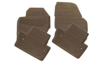 VOLVO S60 MK2 Genuine Mocca Brown Rubber Floor Mats Set RHD 39822937