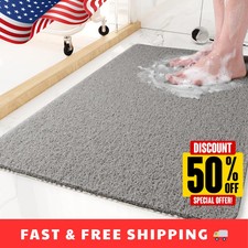 Non Slip Shower Bath Mat 24x16in, Quick Dry PVC Loofah Mat for Tub Bathroom