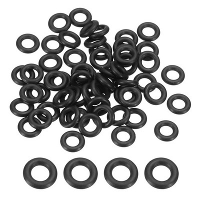 120pcs Nitrile Rubber O-Rings 5/32'' x 9/32'' x 1/16'' NBR Sealing Gasket Black