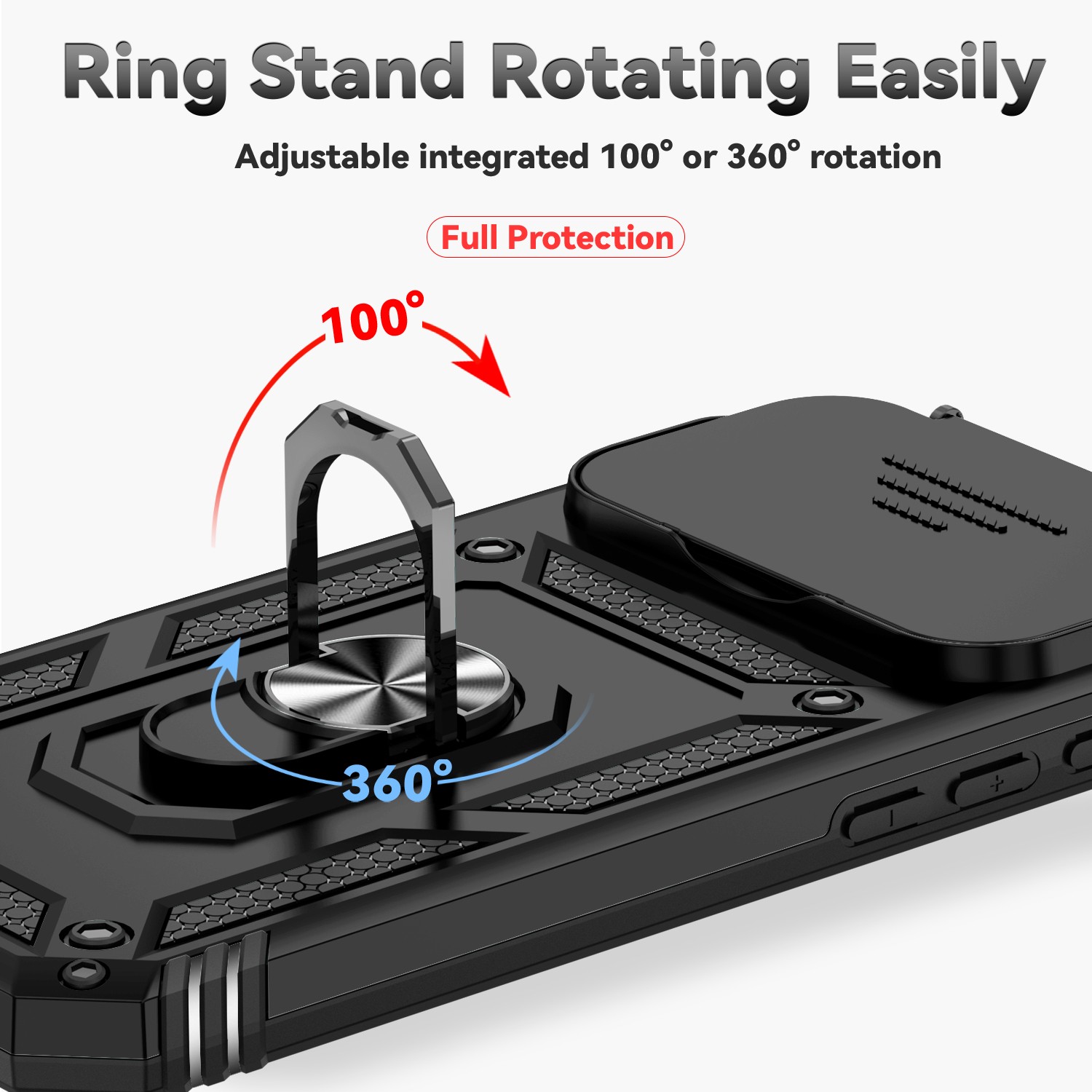 NEW For iPhone 17 Pro Max 17 Air 17 Pro Magnetic Ring Case Slide Lens Cover