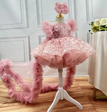 Exquisite Flower Girl Dress Lace Skirts Toddler Formal Birthday Party Costume