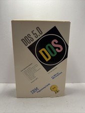 DOS 5.0 Disk Operating System Box IBM 3.5 Inch Diskettes 1991