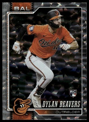 2026 Topps #339 Dylan Beavers Silver Crackleboard Foil Board