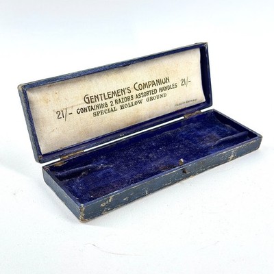 Antikes Gentlemen s Companion Rasiermesser Etui Box für 2 verschiedene Griffe Germany