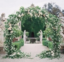 Large Gold Metal Round Wedding Arch Frame Backdrop Free Standing Events Sturdy