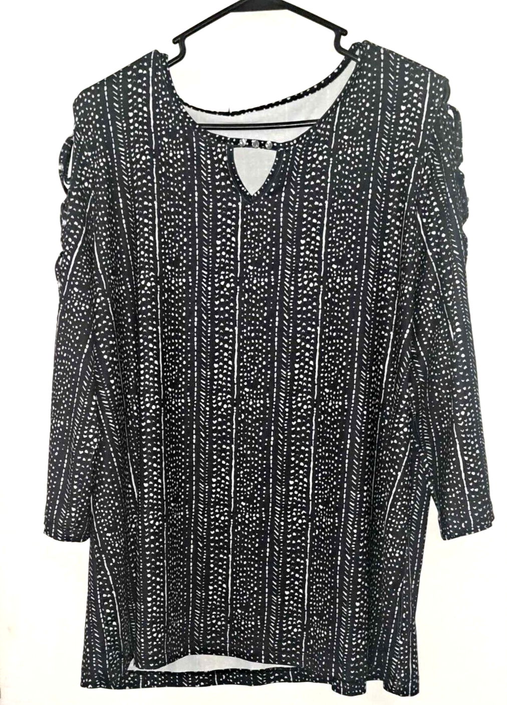 Sparkling rhinestone women's dress shirt for elegant style-image