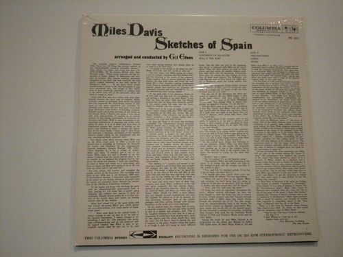 MILES DAVIS LP SKETCHES OF SPAIN 1974 COLUMBIA PC 8271 - Foto 2 di 2