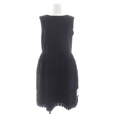 Foxy Boutique FOXEY Knit Dress Crescendo Knee Length Sleeveless 38 