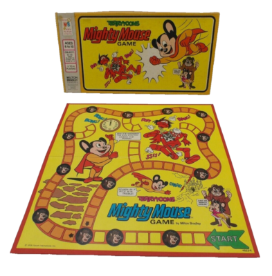 Vintage Terrytoons Mighty Mouse Board Game Milton Bradley #4822