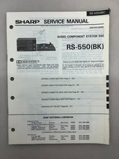 Sharp RS-550 Original Service Manual Free Shipping