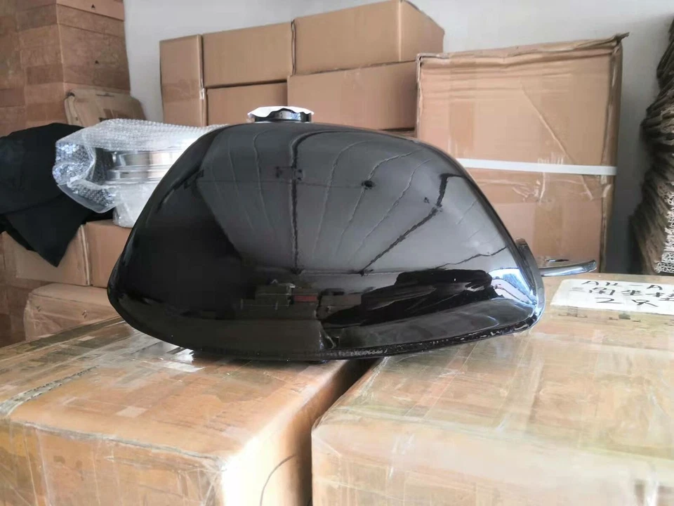 Tanque de combustible de gasolina de acero para motocicleta Honda Mini Trail Z50 Z50A K2 1970-1971 negro Foto 4 de 4