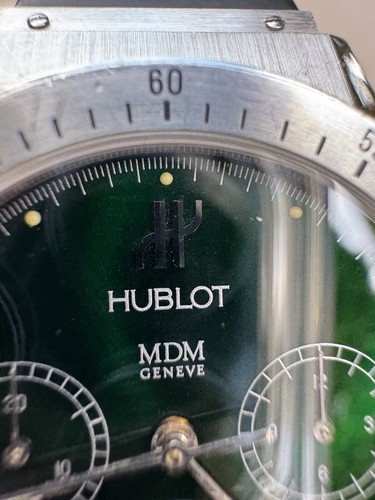 Hublot MDM Chronograph 1620.1 Emerald Green dial Quartz - Picture 19 of 19