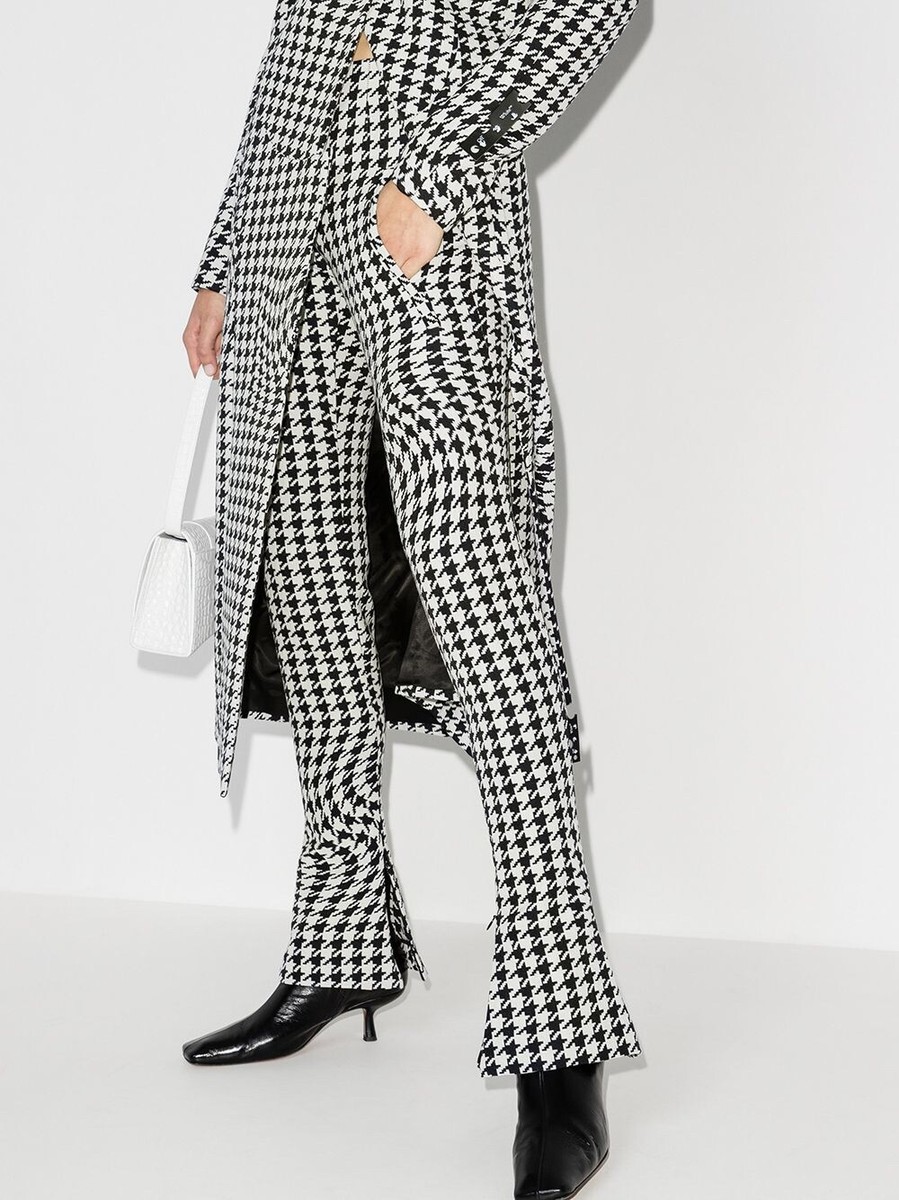 Off White psychedelic houndstooth-print trousers size 40