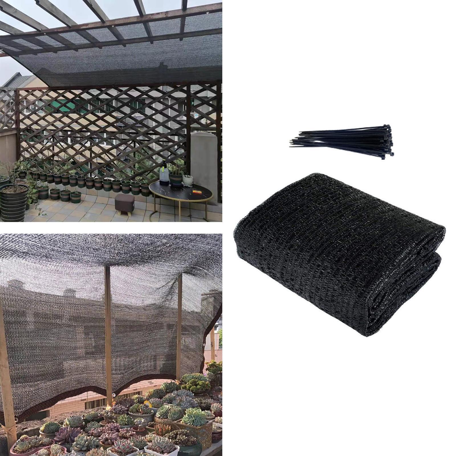 Sunblock Mesh Sun Shade Sail Greenhouse Shade Cloth Tarp UV for Home