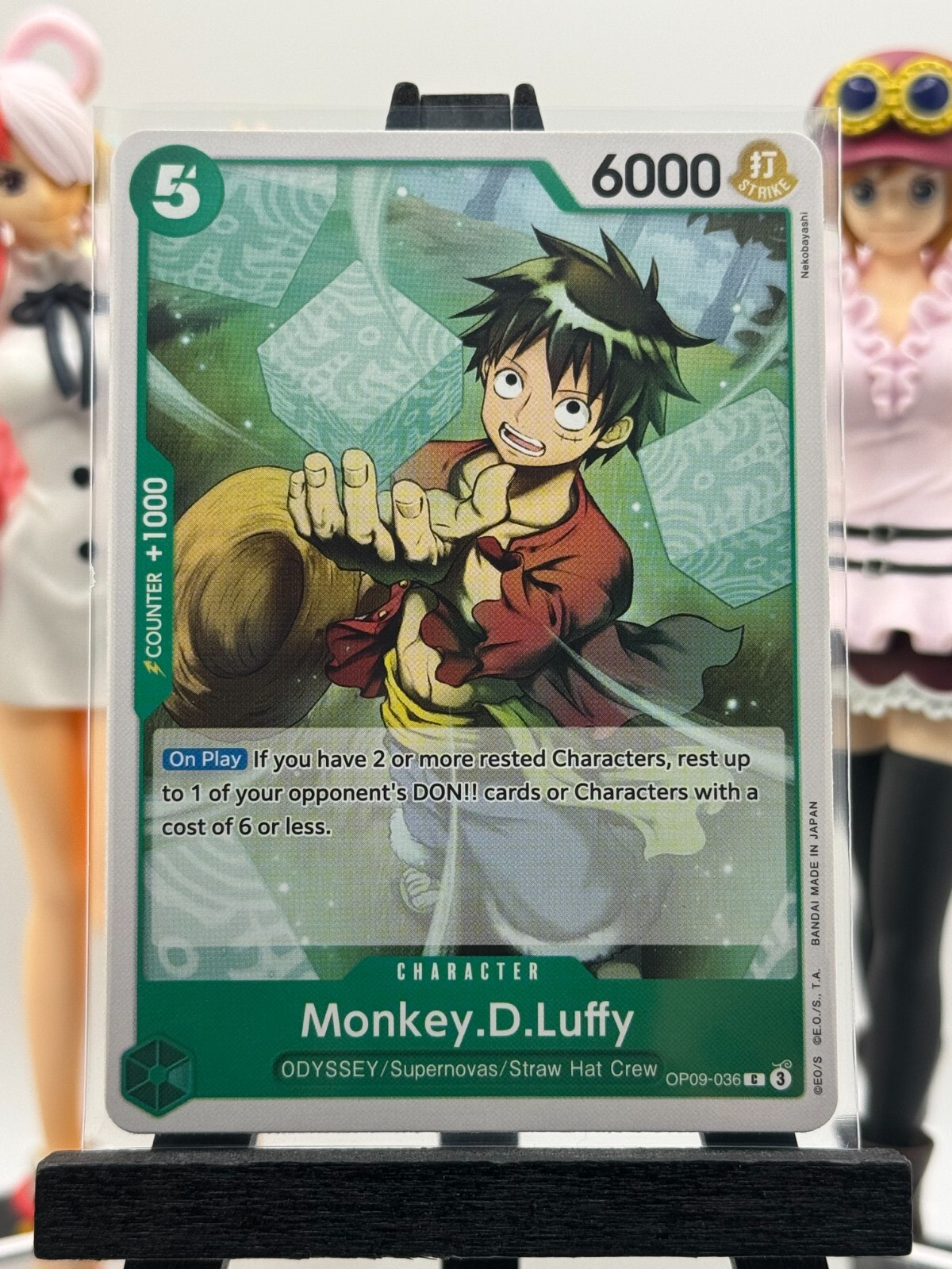 One Piece CG 4 Monkey D Luffy OP09-036 Emperors in the New World Common!