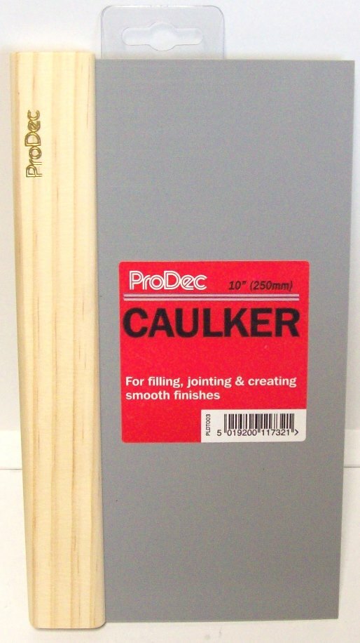 ProDec 10"" Plastic Caulker Classic Caulking Tool Filling Jointing Smooth Finish