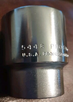 Proto Professional USA 1-1/2'' 12 Point 1/2'' Drive Socket 5448 Excellent Cond.