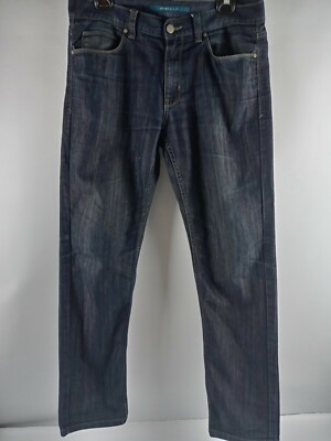 Perry Ellis Jeans Men Size 32x32 Dark Wash Straight Leg Classic