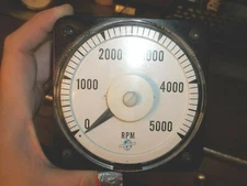GE 103191HEPK7KTN  DB40 SWB AMMETER 4-20MADC 0-5000 RPM PANEL METER (MM9)