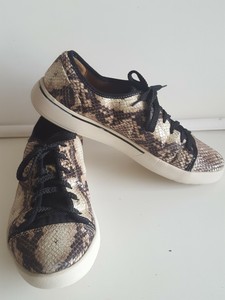 clarks snakeskin sneakers