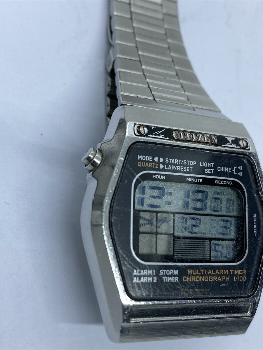 VINTAGE CITIZEN 1980 DIGITAL RARE MODULE 41-1515 TIMER ALARM