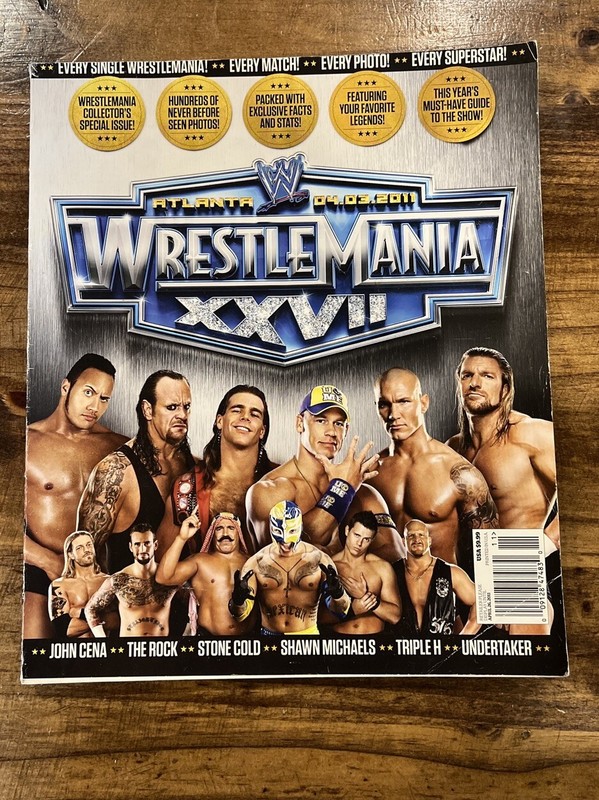 Wrestle Mania XXVII John Cena, The Rock, Stone Cold, Shawn Michaels, HHH