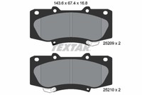 BremsbelÄGe Toyota P. Hilux 2.5-3.0 D-4D 4WD 08-15