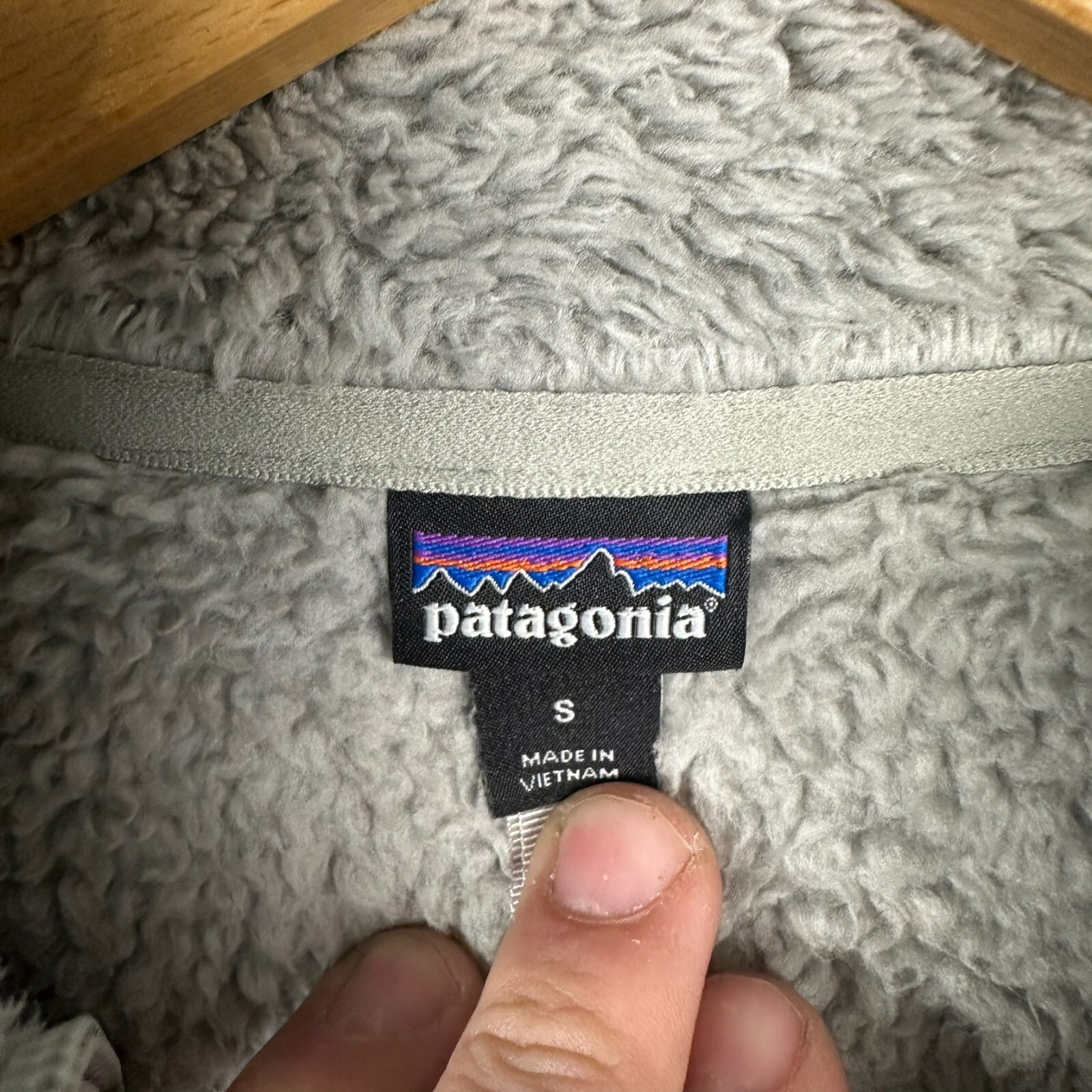 Patagonia Los Gatos 1/4-Zip Women's Size Small Drifter Grey Fleece High Pile thumbnail 4