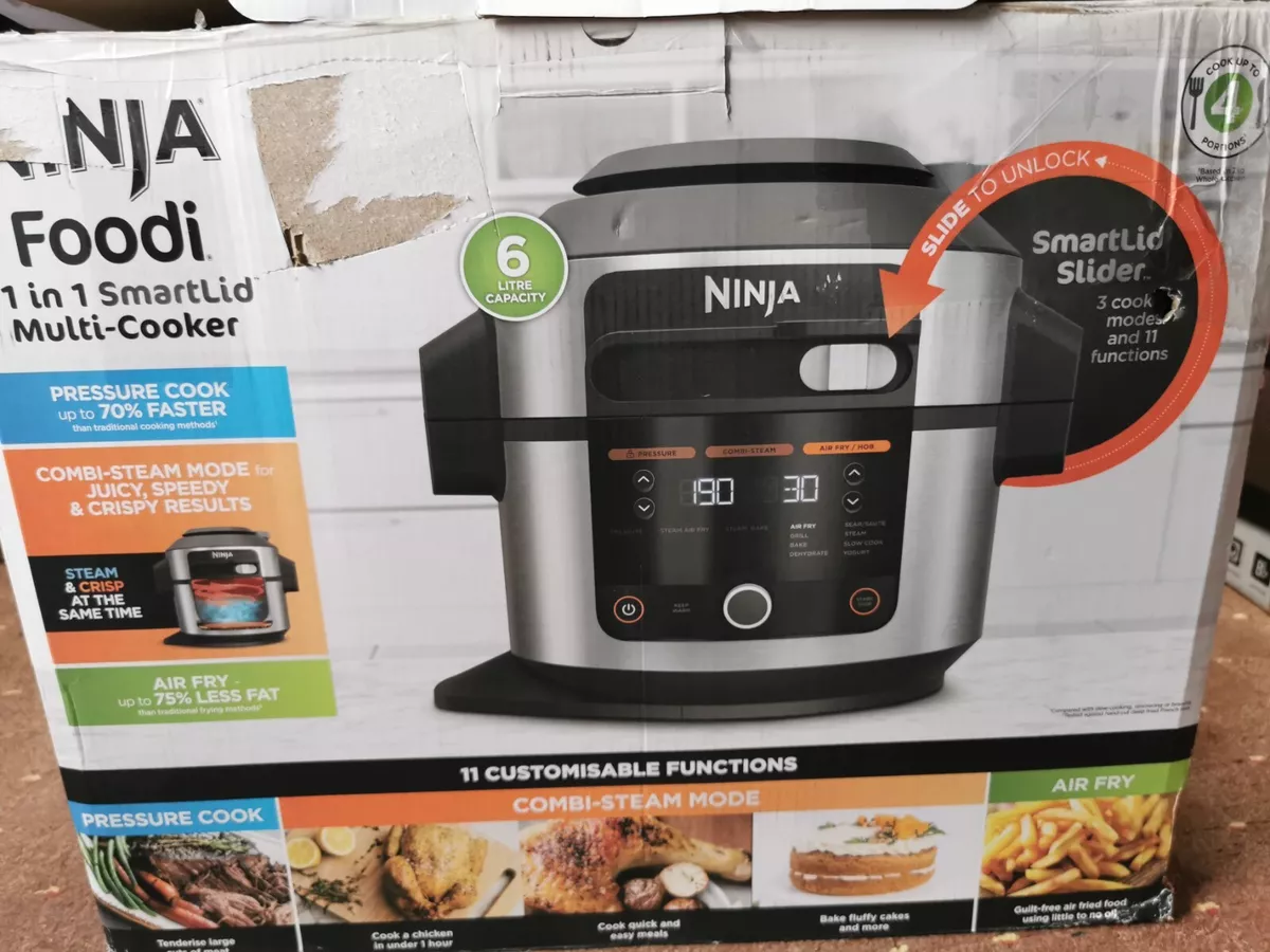 Ninja Foodi 11-in-1 SmartLid Multi-Cooker 6L OL550UK