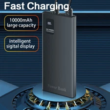 New 10000mAh Portable Power Bank USB LCD External Battery Charger For Cell Phone