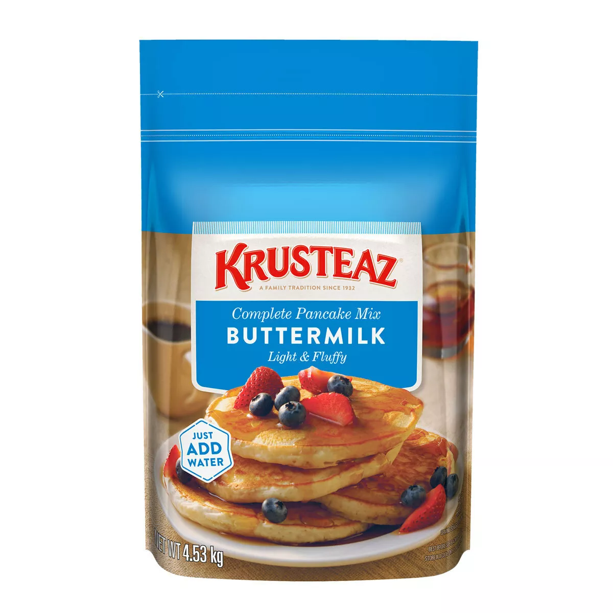 Krusteaz Buttermilk Complete Pancake Mix Waffles Batter Just Add Water 4.53kg