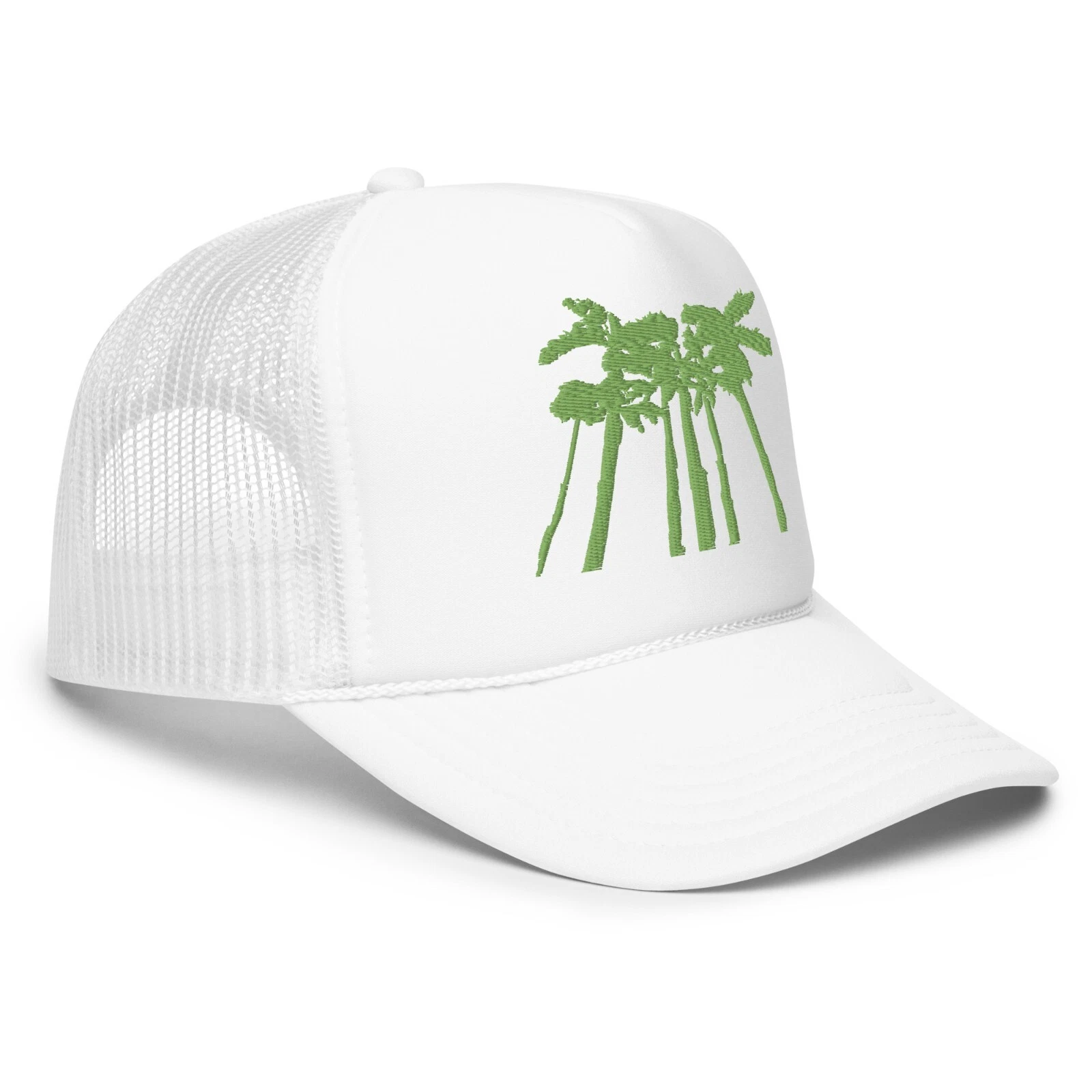 Palm Trees Embroidered Foam trucker hat