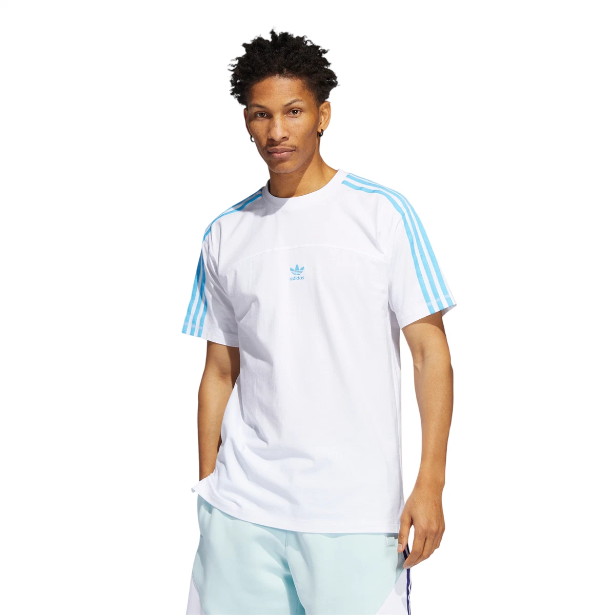 T-shirts adidas Originals 3-Stripes Short Sleeve Tee White