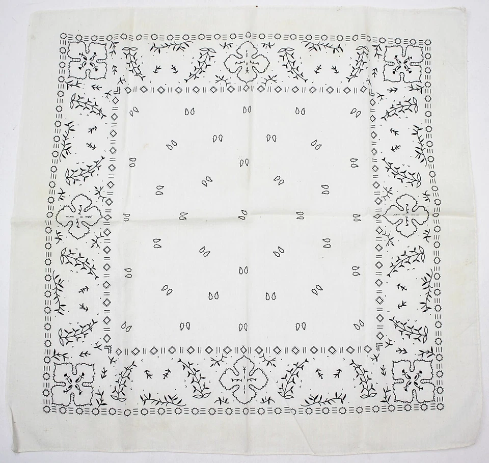 Винтажная группа из 3 платков/шарфов-бандан с узором пейсли безымянные производители No5 - Изображение 3 из 4