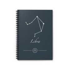 LIBRA Zodiac Constellation Writing Journal Diary Notebook Birthday Gift
